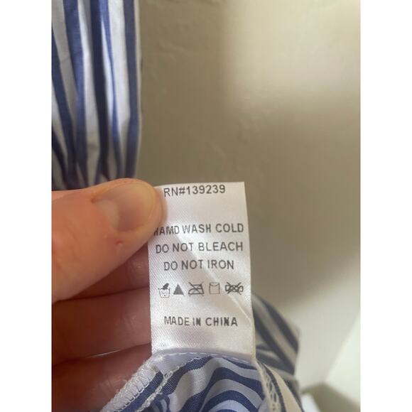 Tuckernuck Cotton Poplin Kenzo Dress Tiered Preppy Coastal Nautical Spring Plus - Picture 10 of 10